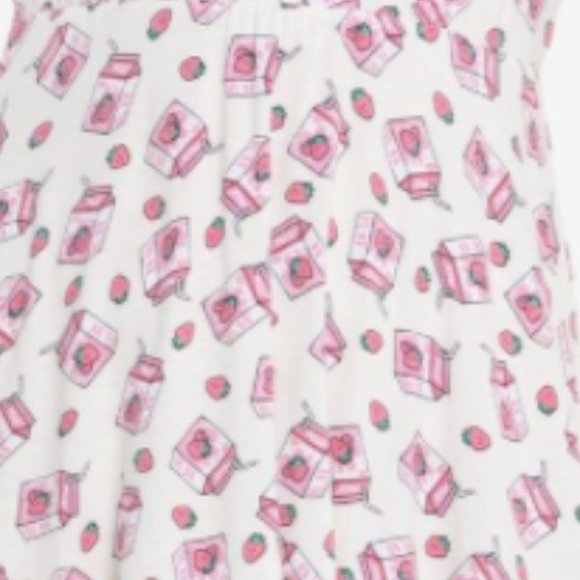 NWT Midnight Hour Strawberry Milk Carton Collar Dress Women's Plus Size 3X - Picture 4 of 10